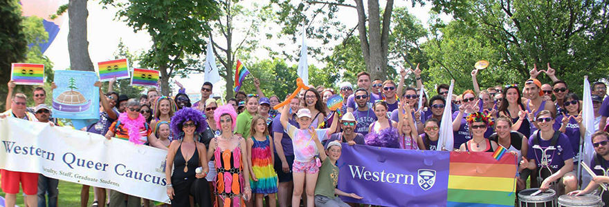 Students, Staff and Faculty at the Pride Parade